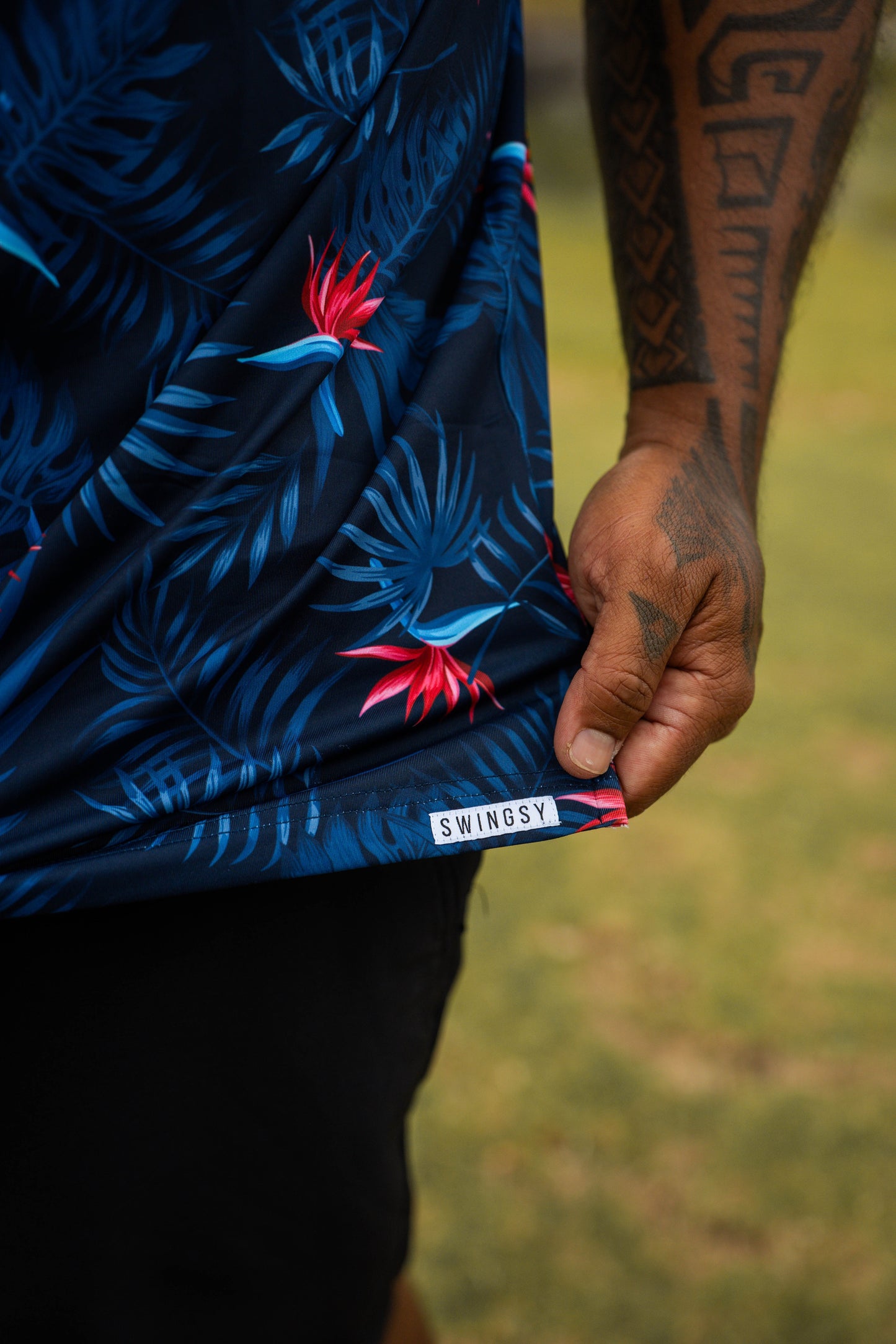 "Birdie of Paradise" Men's Golf Polo